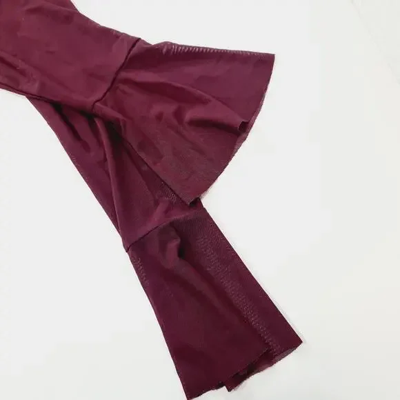 MAJORELLE Monique Crop Top in Plum Purple Large - Picture 6 of 11